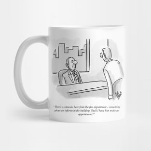 Classic Firefighter Business Cartoon Mug